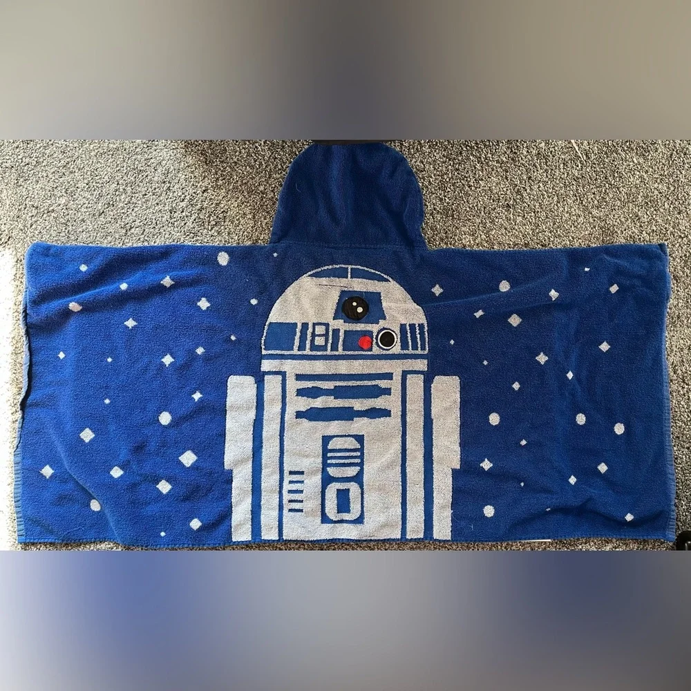 Toddler Star Wars R2-D2 hooded towel wrap children’s bath towel
